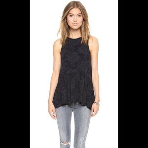 Tibi Floral Peplum Blouse